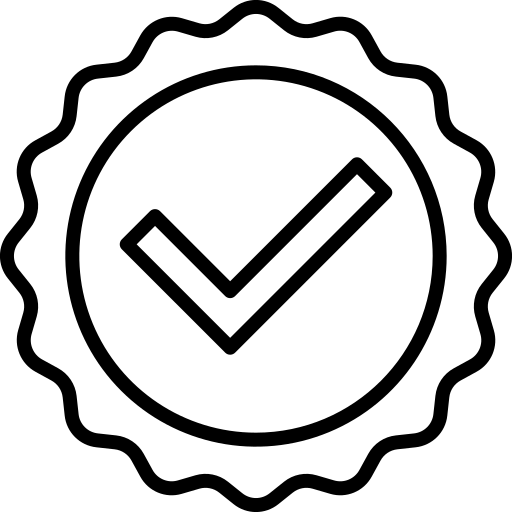 approved quality icon vector