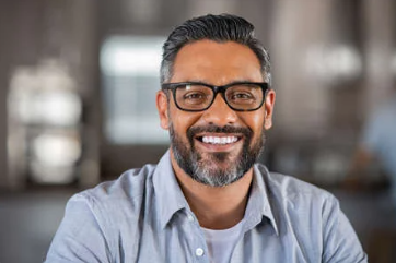 smiling man looking at the camera